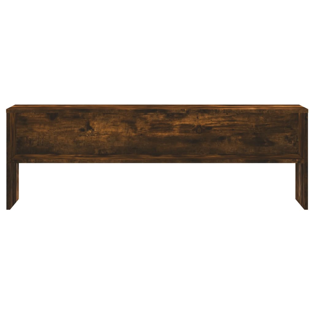 vidaXL TV Cabinet Smoked Oak 120x40x40 cm Engineered Wood 4