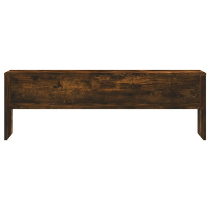 vidaXL TV Cabinet Smoked Oak 120x40x40 cm Engineered Wood 4