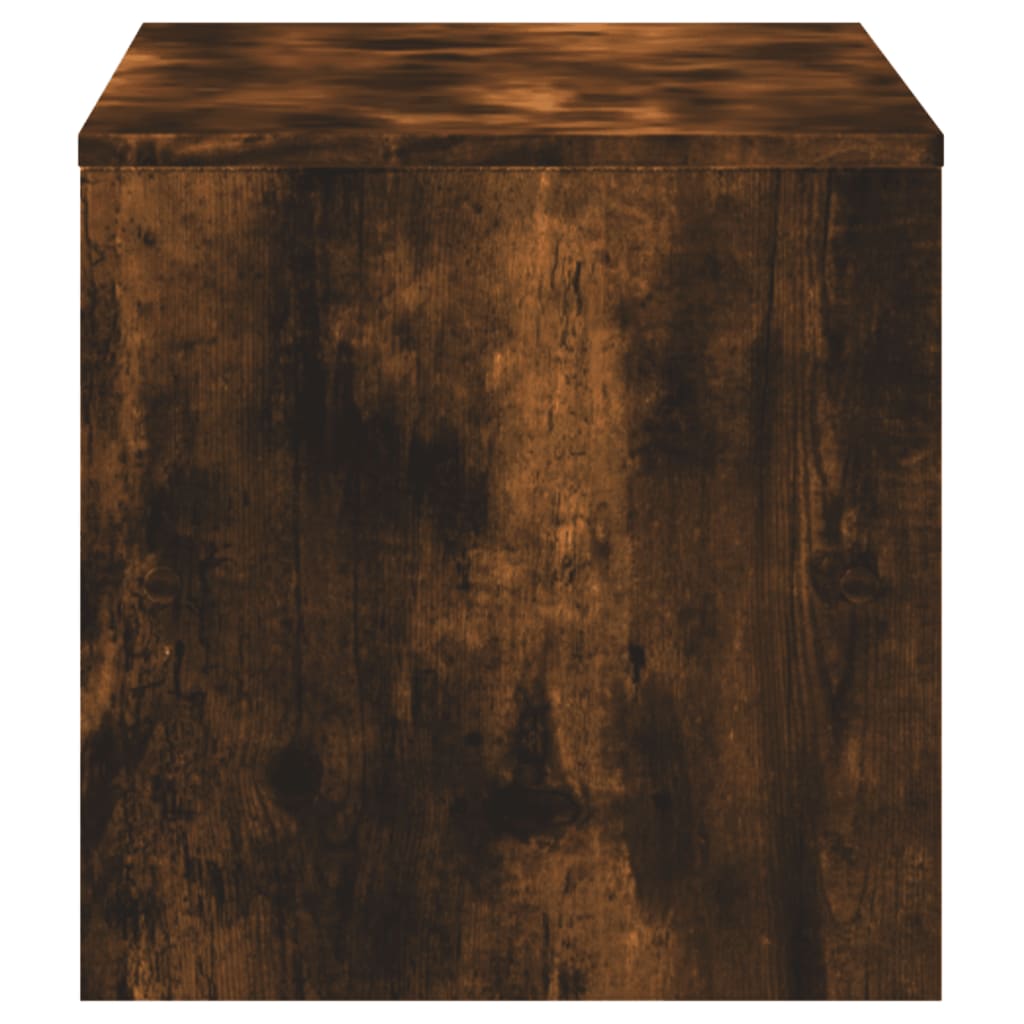 vidaXL TV Cabinet Smoked Oak 120x40x40 cm Engineered Wood 5