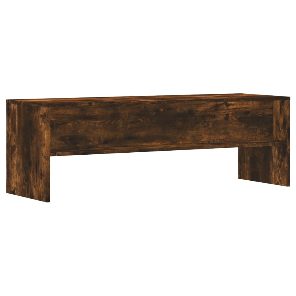 vidaXL TV Cabinet Smoked Oak 120x40x40 cm Engineered Wood 6