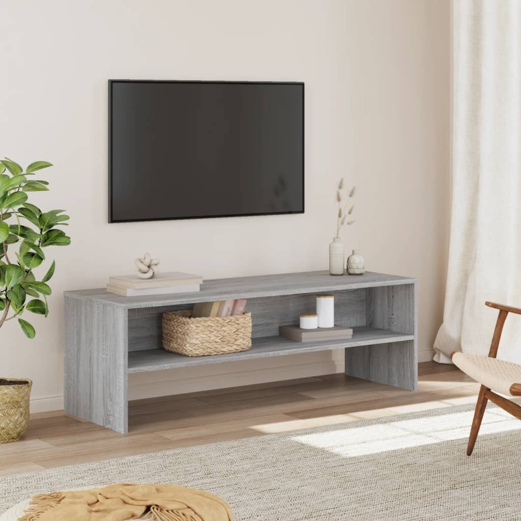 vidaXL TV Cabinet Grey Sonoma 120x40x40 cm Engineered Wood 1