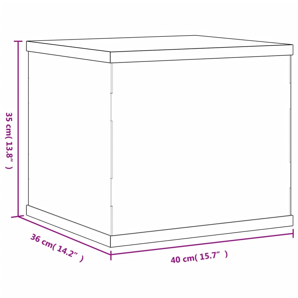 vidaXL Display Box Transparent 40x36x35 cm Acrylic 6