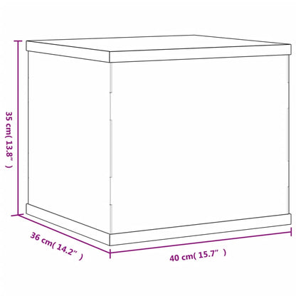 vidaXL Display Box Transparent 40x36x35 cm Acrylic 6