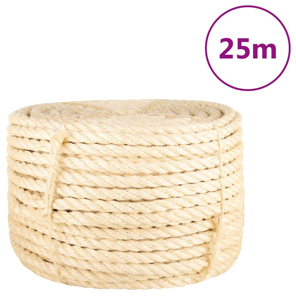 Rope 100% Sisal Length 25 m 16 mm
