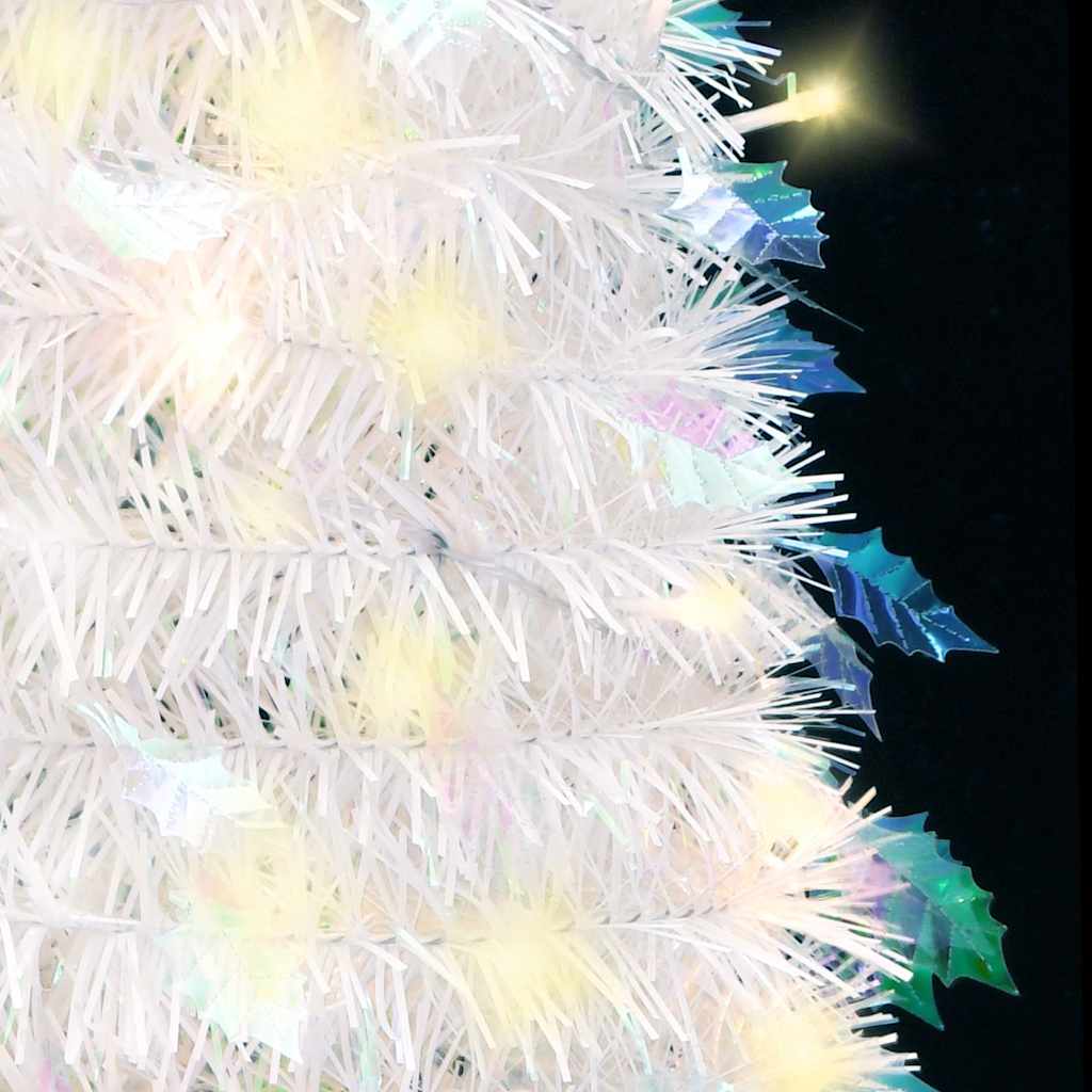 vidaXL Artificial Christmas Tree Pop-up 200 LEDs White 210 cm 4