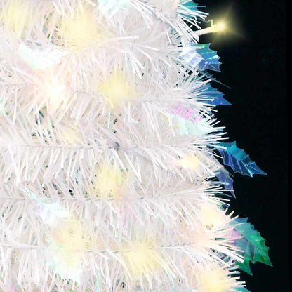 vidaXL Artificial Christmas Tree Pop-up 200 LEDs White 210 cm 4