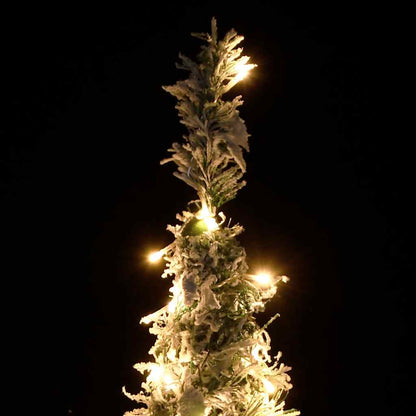 vidaXL Artificial Christmas Tree Pop-up Flocked Snow 50 LEDs 120 cm 3