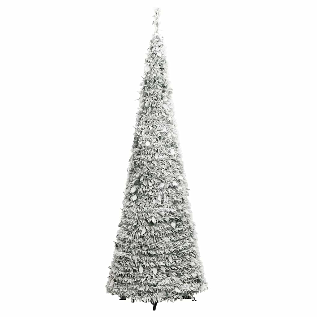 vidaXL Artificial Christmas Tree Pop-up Flocked Snow 50 LEDs 120 cm 6