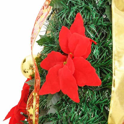vidaXL Artificial Christmas Tree Pop-up 150 LEDs Green 180 cm 6