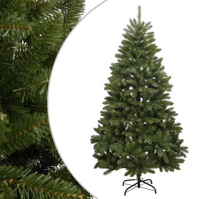 vidaXL Artificial Hinged Christmas Tree with Stand Green 180 cm 1