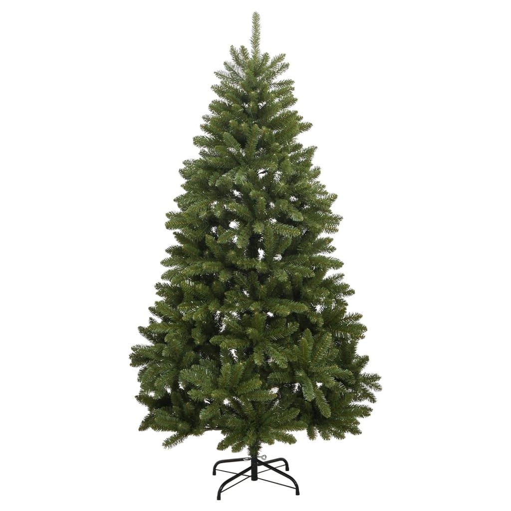 vidaXL Artificial Hinged Christmas Tree with Stand Green 180 cm 2