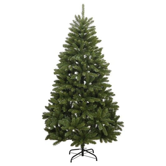 vidaXL Artificial Hinged Christmas Tree with Stand Green 180 cm 2