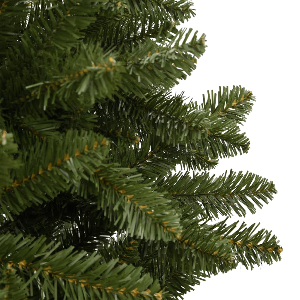 vidaXL Artificial Hinged Christmas Tree with Stand Green 180 cm 5