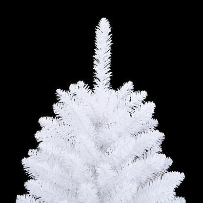 vidaXL Artificial Hinged Christmas Tree | White | PVC, metal | Medium 5