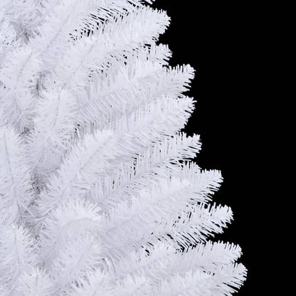 vidaXL Artificial Hinged Christmas Tree | White | PVC, metal | Medium 6
