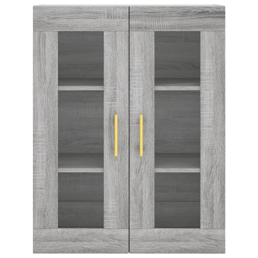 Highboard 69.5x34x180 cm Engineered Wood 2 Doors Grey sonoma