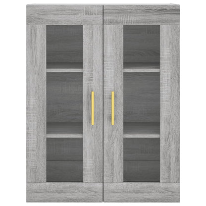 Highboard 69.5x34x180 cm Engineered Wood 2 Doors Grey sonoma