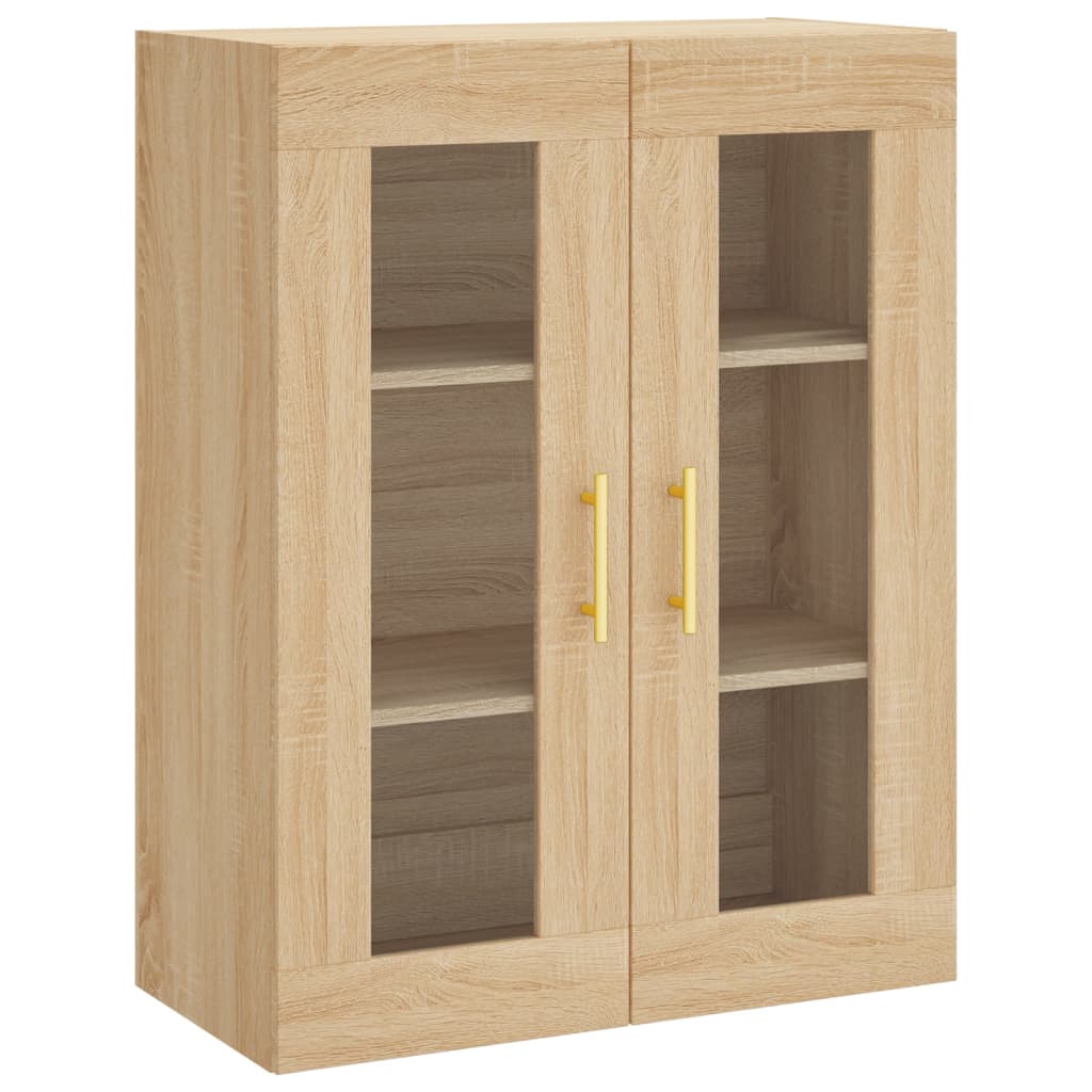 Highboard 69.5x34x180 cm Engineered Wood 2 Wood Doors Sonoma oak