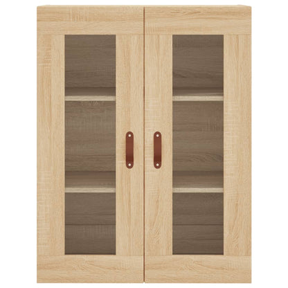 Highboard 69.5x34x180 cm Engineered Wood 3 Drawers Sonoma oak