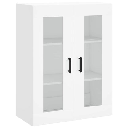Highboard 69.5x34x180 cm Engineered Wood 1 Glass Door 3 Drawers White
