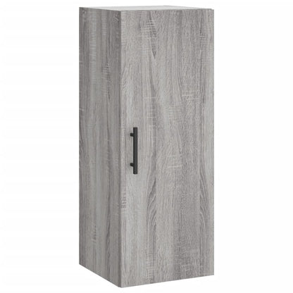 Highboard 34.5x34x180 cm Engineered Wood 3 Shelves Grey sonoma