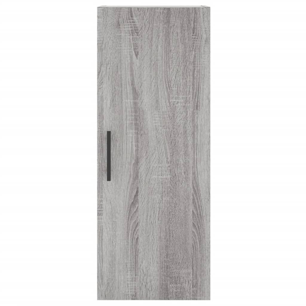 Highboard 34.5x34x180 cm Engineered Wood 3 Shelves Grey sonoma