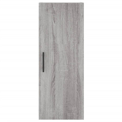 Highboard 34.5x34x180 cm Engineered Wood 3 Shelves Grey sonoma