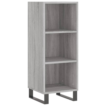 Highboard 34.5x34x180 cm Engineered Wood 3 Shelves Grey sonoma