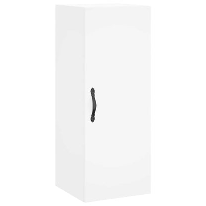 Highboard 34.5x34x180 cm Engineered Wood 3 Shelves White