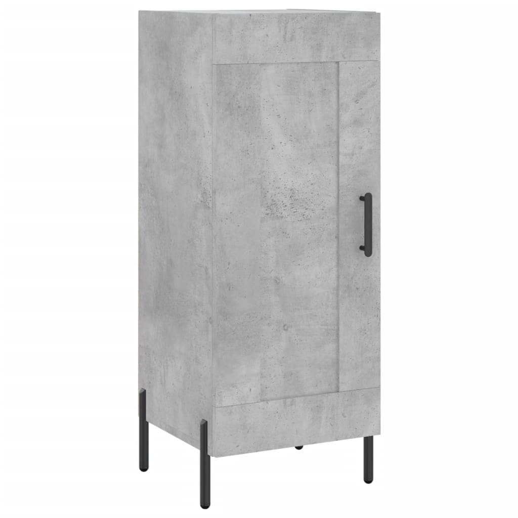 Highboard 34.5x34x180 cm Engineered Wood 1 Wood Door Concrete grey