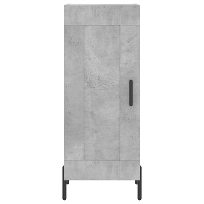 Highboard 34.5x34x180 cm Engineered Wood 1 Wood Door Concrete grey