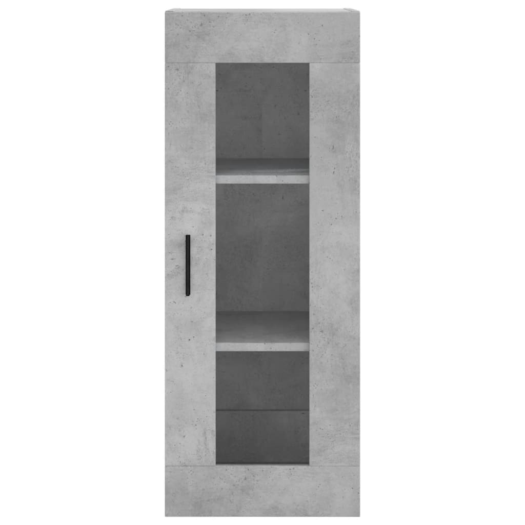 Highboard 34.5x34x180 cm Engineered Wood 1 Door Concrete grey