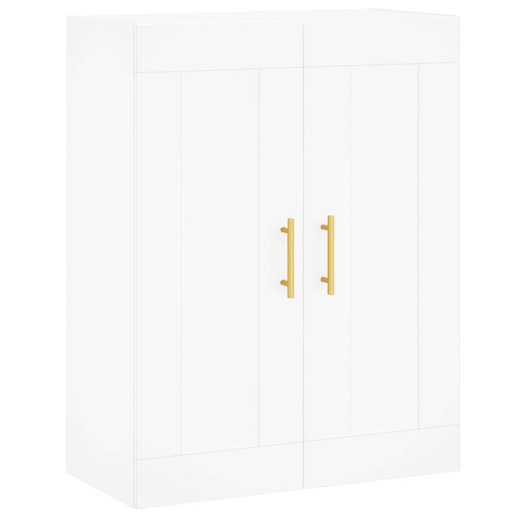 Highboard 69.5x34x180 cm Engineered Wood 2 Doors 2 Drawers White
