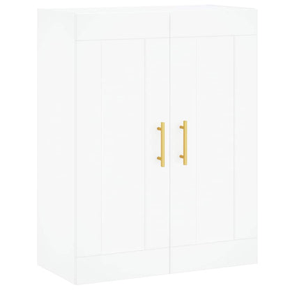 Highboard 69.5x34x180 cm Engineered Wood 2 Doors 2 Drawers White