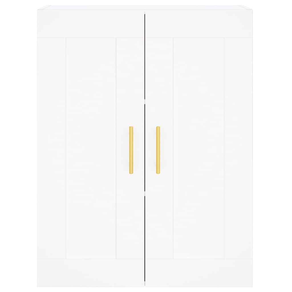 Highboard 69.5x34x180 cm Engineered Wood 2 Doors 2 Drawers White