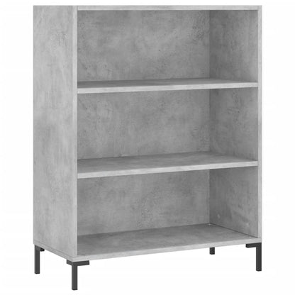 Highboard 69.5x34x180 cm Engineered Wood 3 Shelves Concrete grey