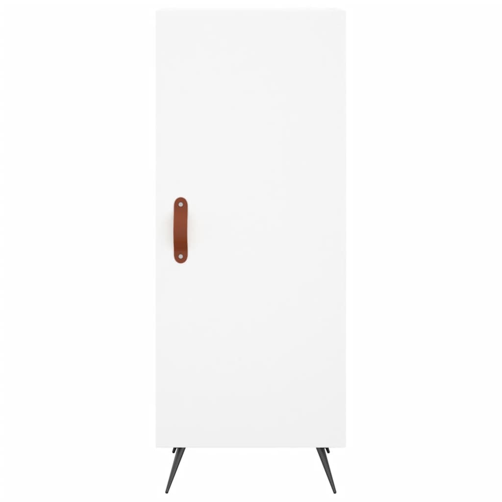 Highboard 34.5x34x180 cm Engineered Wood 1 Door White
