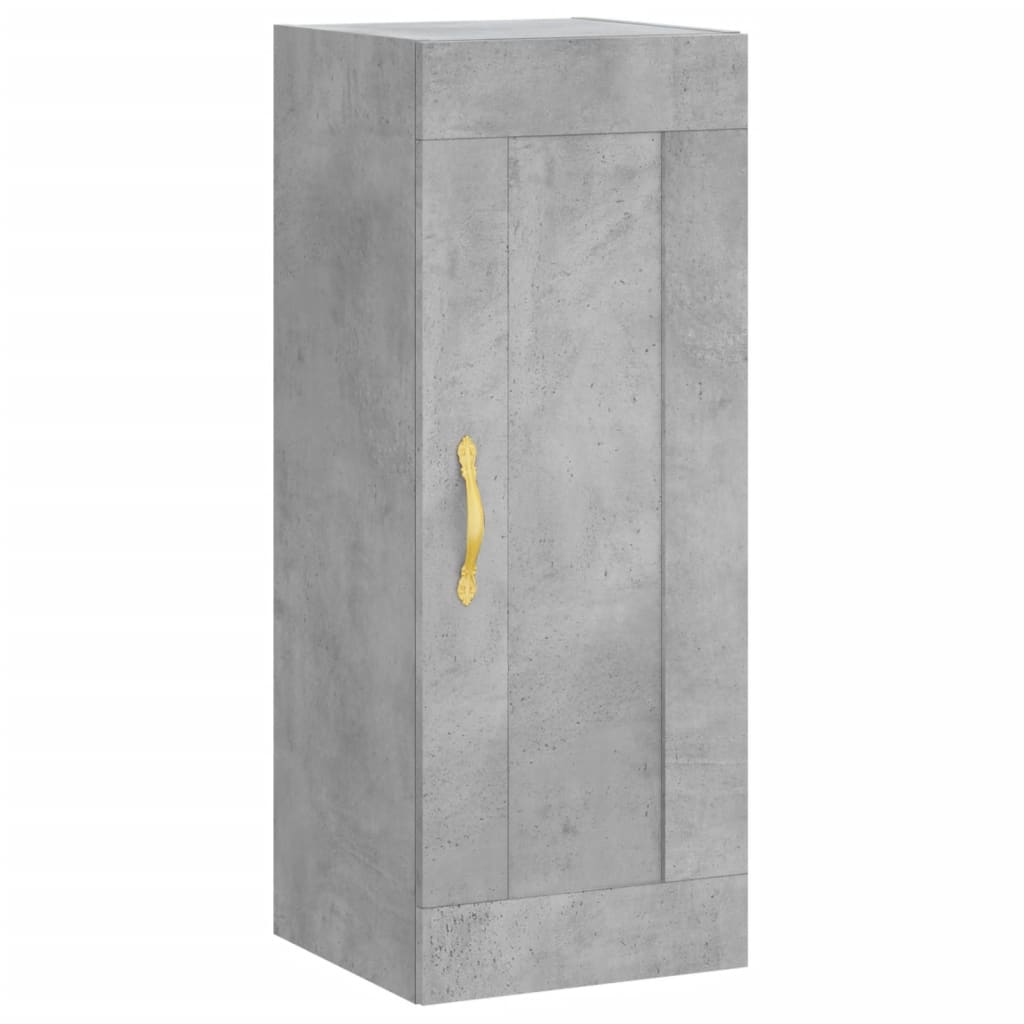 vidaXL Highboard Concrete Grey 34,5x34x180 cm Engineered Wood 6