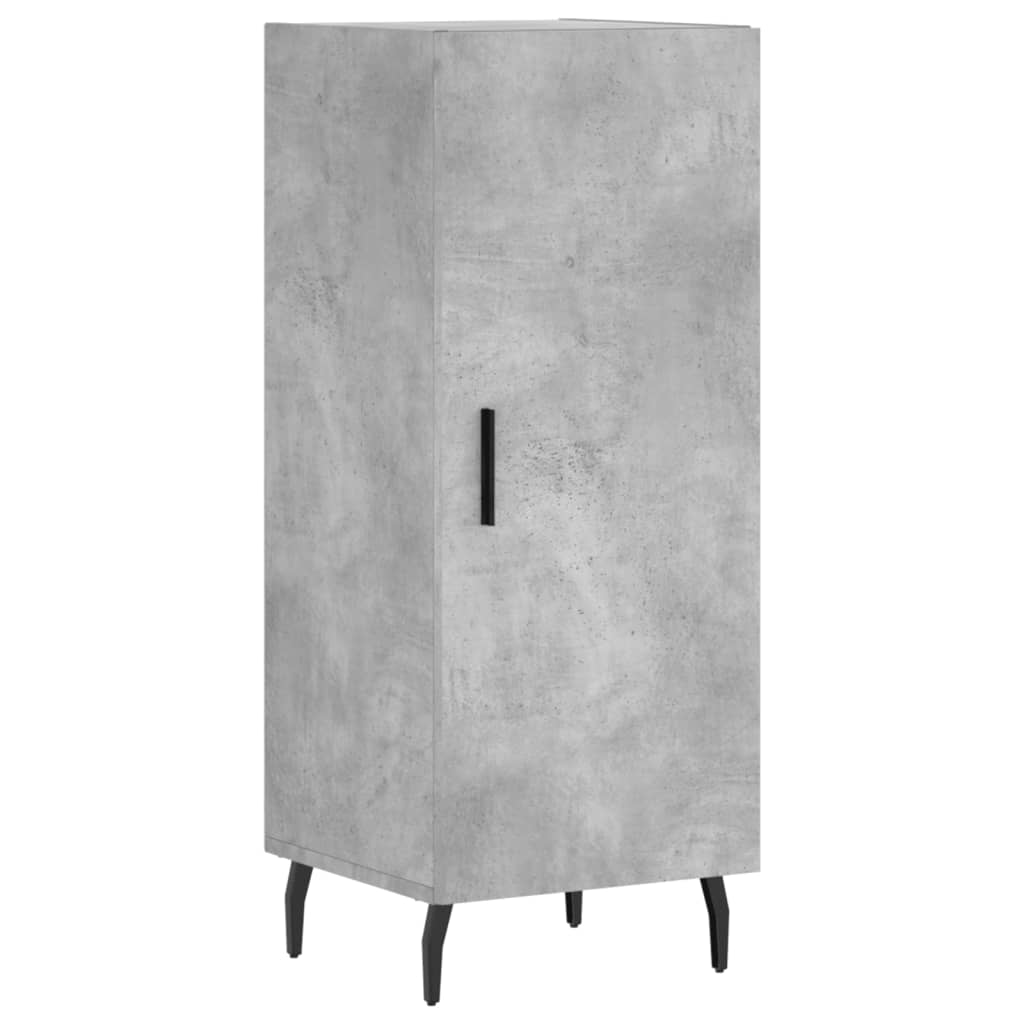 Highboard 34.5x34x180 cm Engineered Wood 1 Door Concrete grey