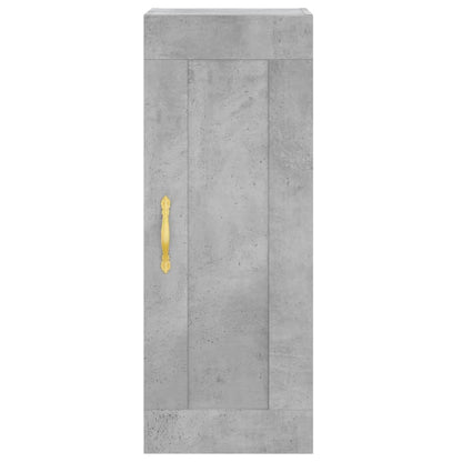 vidaXL Highboard Concrete Grey 34.5x34x180 cm Engineered Wood 5