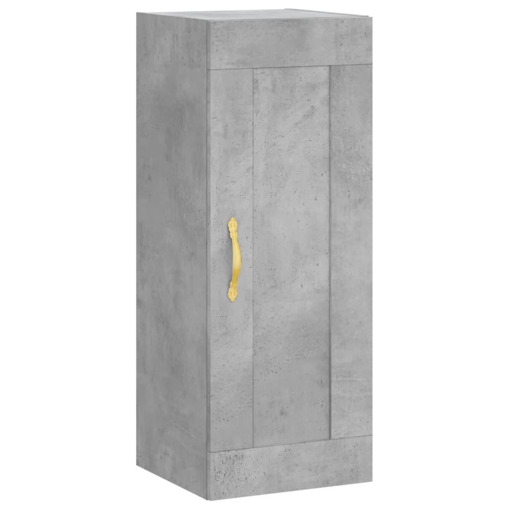 vidaXL Highboard Concrete Grey 34.5x34x180 cm Engineered Wood 6