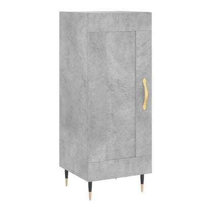 Highboard 34.5x34x180 cm Engineered Wood 1 Wood Door Concrete grey