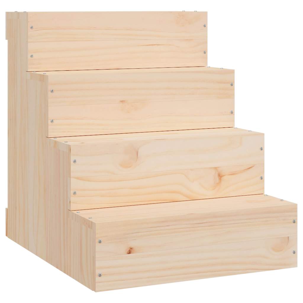 vidaXL Pet Stair 40x49x47 cm Solid Wood Pine 2