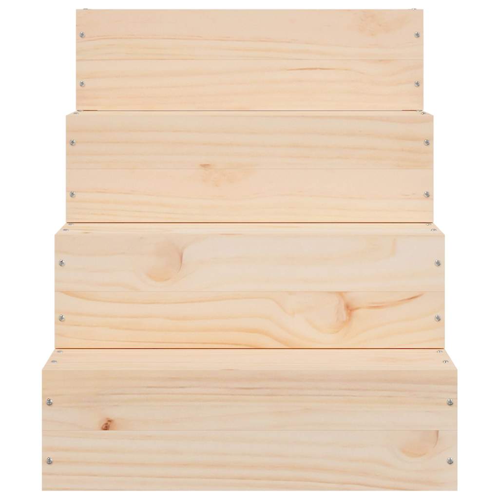 vidaXL Pet Stair 40x49x47 cm Solid Wood Pine 4