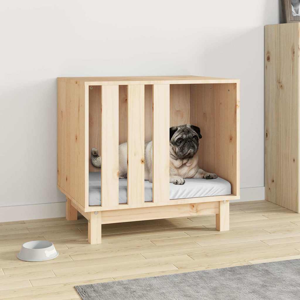 vidaXL Dog House Natural 60 x 45 x 57 cm 1