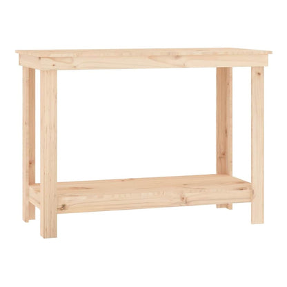 Work Bench Solid Wood Pine Natural 110 x 50 x 80 cm