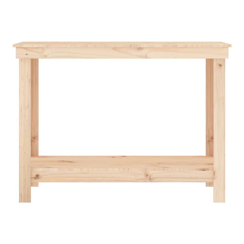 Work Bench Solid Wood Pine Natural 110 x 50 x 80 cm