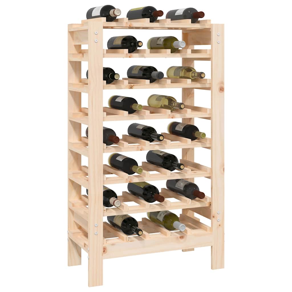 vidaXL Wine Rack 61.5x30x107.5 cm Solid Wood Pine 4