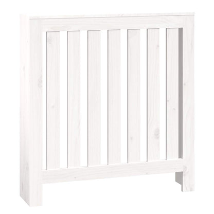vidaXL Radiator Cover White 79.5x19x84 cm Solid Wood Pine 2