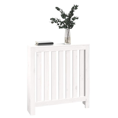 vidaXL Radiator Cover White 79.5x19x84 cm Solid Wood Pine 4